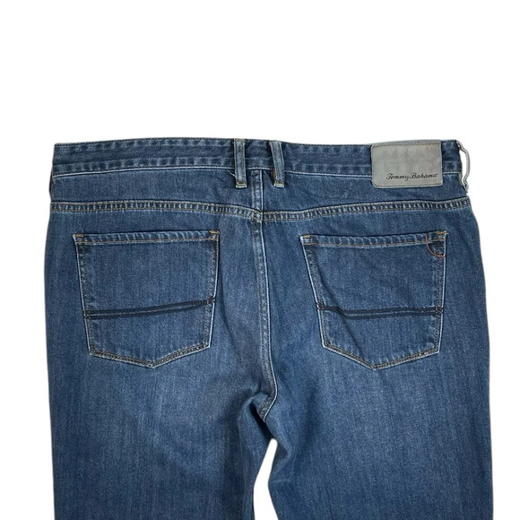 MJ23 Men’s Tommy Bahama Designer Dark Wash Straight Leg Denim Jeans 35x30 - Picture 5 of 6